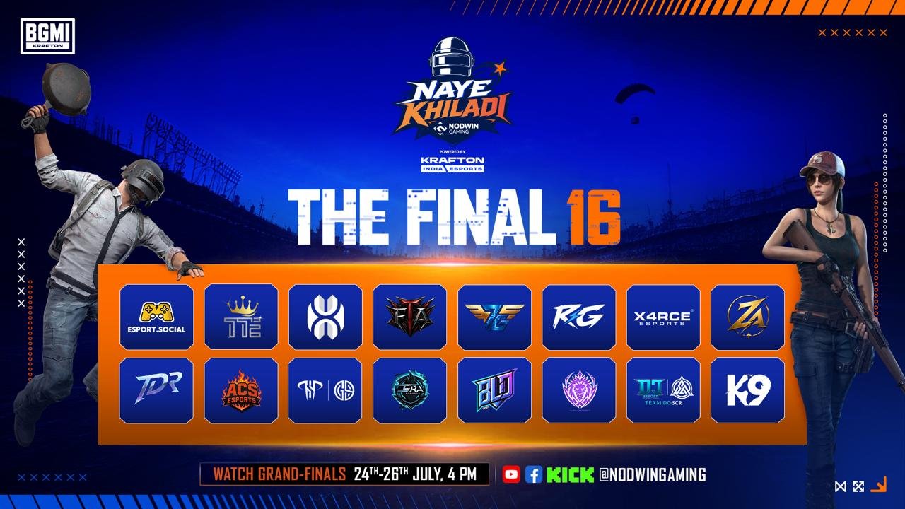 BGMI: NAYE KHILADI Powered by KRAFTON India Esports Heads into Grand Finals